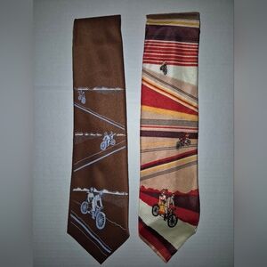Haband Vintage Brown and Multicolor Cycling Ties